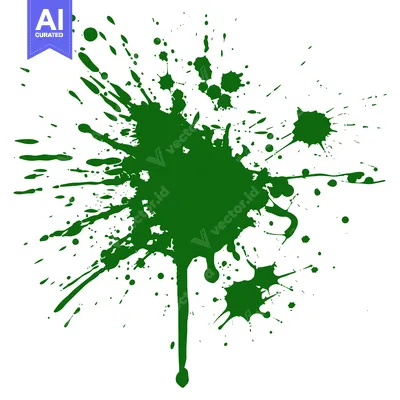 Popular premium asset: Green Ink Splatter Abstract Design Element.