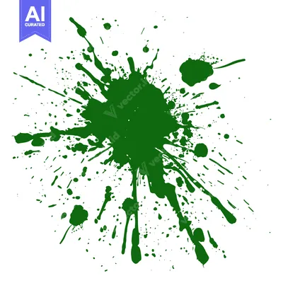 Aset premium populer: Green Ink Splatter Abstract Background.