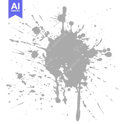 Aset premium populer: Gray Ink Splatter Abstract Background Design Element.