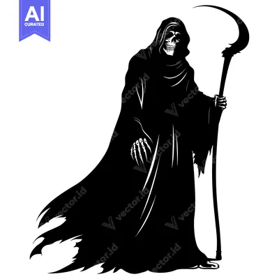 Popular premium asset: Grim Reaper Silhouette with Scythe