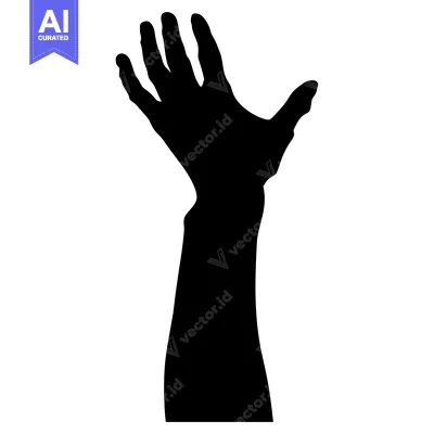 Popular premium asset: Silhouette of a Hand Reaching Upward
