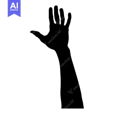 Silhouette of a Hand Reaching Upward