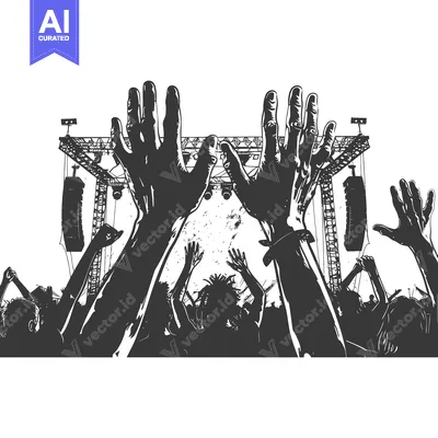 Popular premium asset: Silhouette of Concert Crowd with Raised Hands