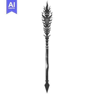 Aset premium populer: Ornate Black and White Arrow Design