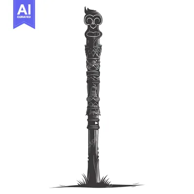 Popular premium asset: Carved Wooden Totem Pole with Multiple Faces