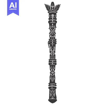 Aset premium populer: Ornate, Feathered, and Intricately Designed Staff