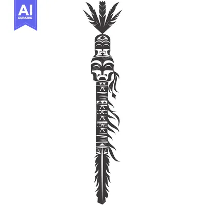 Popular premium asset: Ornate Native American Feathered Totem Pole with Tribal Design