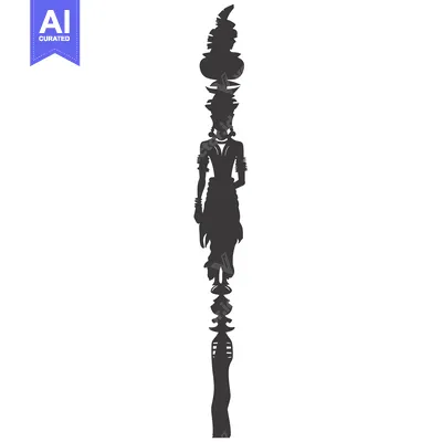 Aset premium populer: Silhouette of a Woman Carrying Pots on Her Head