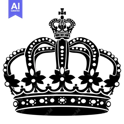 Popular premium asset: Black and White Illustration of a King's Crown