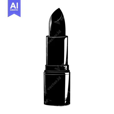 Aset premium populer: A Single Black and White Lipstick Tube