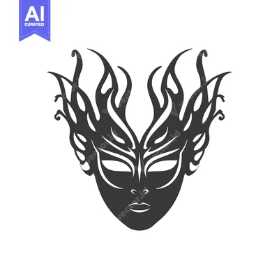 Popular premium asset: A stylized black and white mask with intricate details