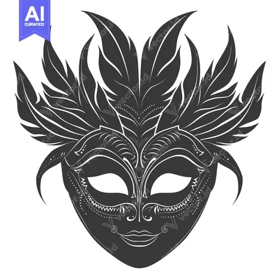 Popular premium asset: Ornate Black and White Venetian Carnival Mask