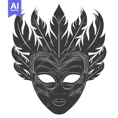 Popular premium asset: Intricately Designed Black and White Venetian Carnival Mask
