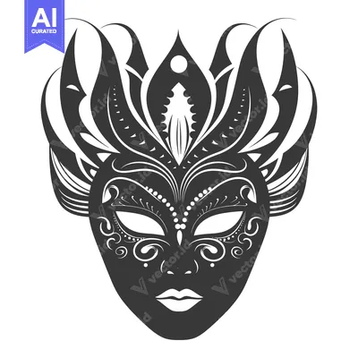 Popular premium asset: Ornate Black and White Venetian Carnival Mask
