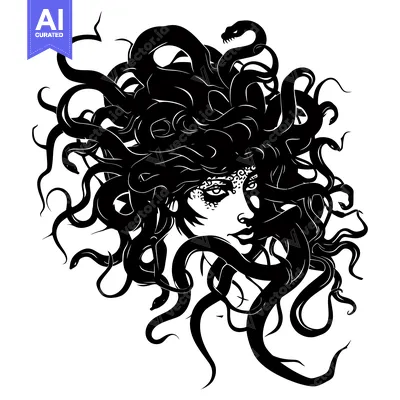 Popular premium asset: Medusa, Greek Mythological Figure with Snakes for Hair