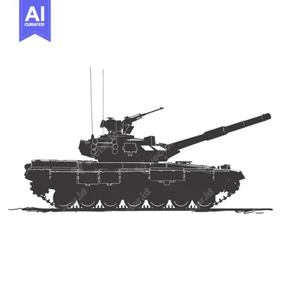 Popular premium asset: A Silhouetted Sketch of a Military Tank