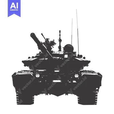 Popular premium asset: Silhouette of a Tank Facing Forward