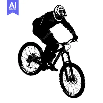 Popular premium asset: Silhouette of a Mountain Biker in Mid-Air