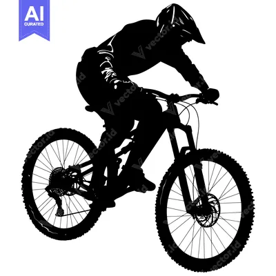 Popular premium asset: Silhouette of a Mountain Biker in Mid-Air