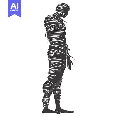 Aset premium populer: Silhouette of a Mummy in a Standing Position