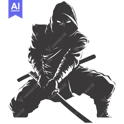 Popular premium asset: A Silhouette of a Ninja with a Sword