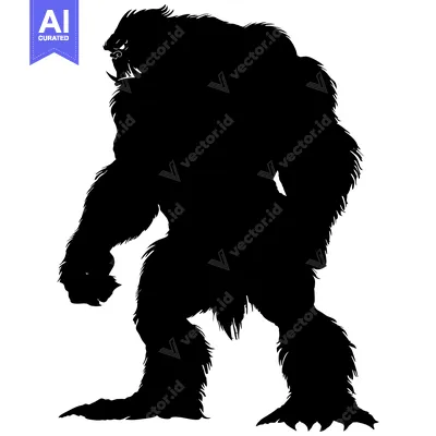 Popular premium asset: Silhouette of a Ferocious, Hairy Creature