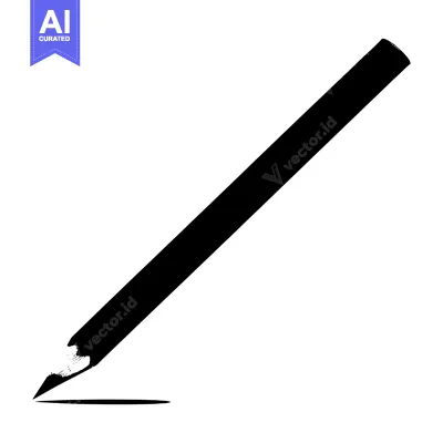 Aset premium populer: Black and White Pencil Drawing with a Line