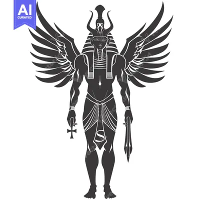Popular premium asset: Winged Anthropomorphic Figure with Egyptian Headwear and Weapons