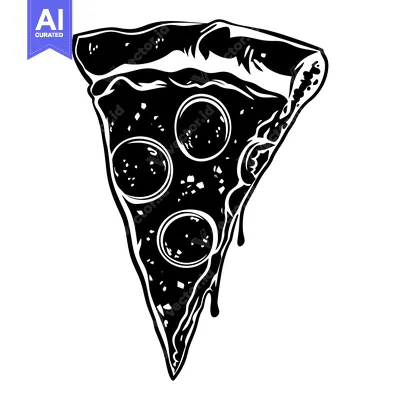 A Dripping Slice of Pepperoni Pizza with Three Toppings