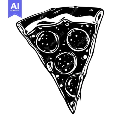 A Single Slice of Pepperoni Pizza with a Crispy Crust