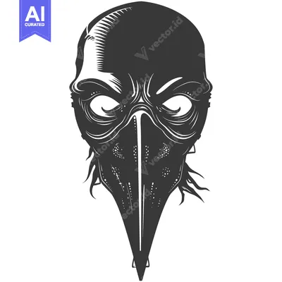Popular premium asset: A Detailed Illustration of a Bird-like Plague Doctor Mask