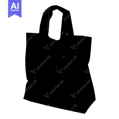 Popular premium asset: Black Tote Bag with Fabric Handles