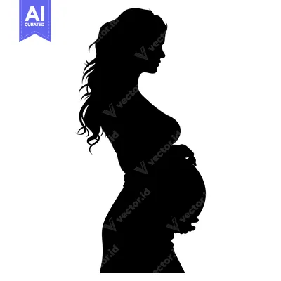 Popular premium asset: Silhouette of a Pregnant Woman