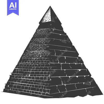 A Brick Pyramid Illustration