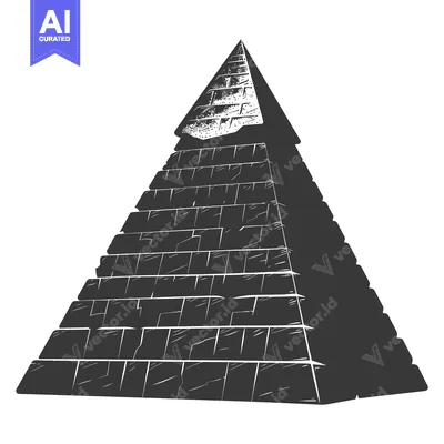 Popular premium asset: A weathered black pyramid with a missing capstone