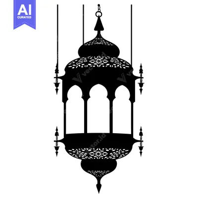 Ornate Hanging Lantern with Intricate Design