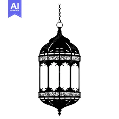 Ornate Hanging Lantern with Intricate Design