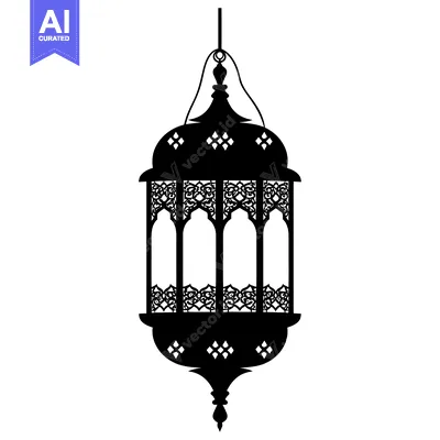 Premium design asset: Ornate Hanging Lantern with Intricate Design