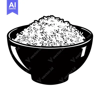 A Bowl of Uncooked White Rice