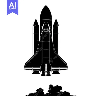 Popular premium asset: Space Shuttle Launching into Space with Smoke