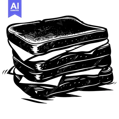 A Detailed Illustration of a Multi-Layered Sandwich