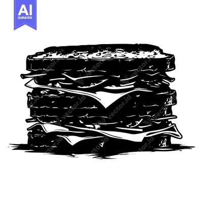 Popular premium asset: A Large, Multi-Layered Sandwich with Visible Fillings