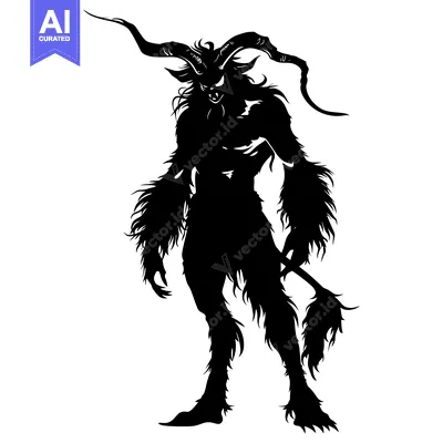 Popular premium asset: A Silhouetted, Furry Demon with Horns and a Tail