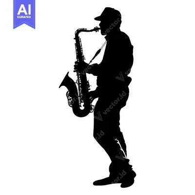 Popular premium asset: Silhouette of a Saxophone Player