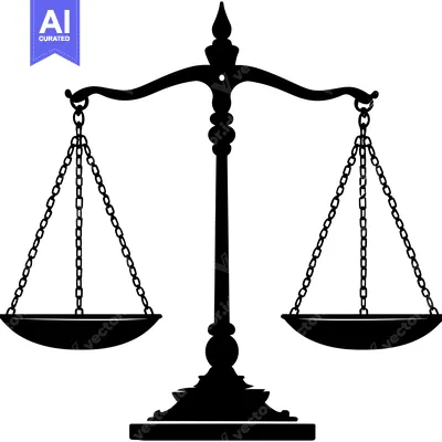 Popular premium asset: A Black Silhouette of a Traditional Scale of Justice