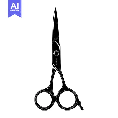 Popular premium asset: Black and White Silhouette of a Pair of Scissors