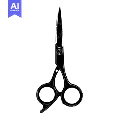 Aset premium populer: Black and White Silhouette of Open Scissors