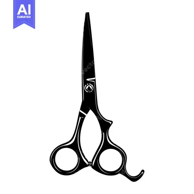 Aset premium populer: Black and White Silhouette of a Pair of Hairdressing Scissors