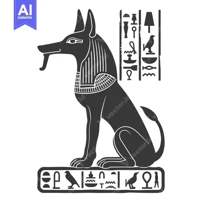 Anubis, the Egyptian God of the Dead, Depicted as a Jackal