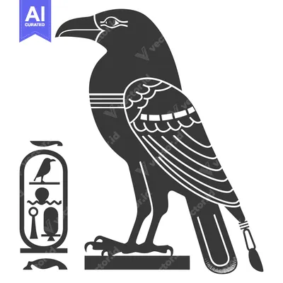 Hieroglyphic Representation of the Egyptian God Horus